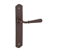 THIRARD - Ensemble de Poignées pour Porte Intérieure Charon - Acier Rouillé - Design Esthétique - Carré 7 mm - Entr'Axes 195 mm - Usage Pratique - Gris