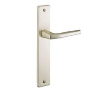 THIRARD - Ensemble de Poignées pour Porte Intérieure Picardie - Aluminium Embouti - Usage Pratique - Design Élégant - Carré 8 mm - Entr'Axes 195 mm - Finition Champagne - Jaune/Doré