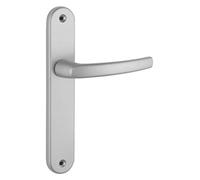 THIRARD - Ensemble de Poignées pour Porte Intérieure Sultane - Zamak Fondu - Usage Pratique - Sans Trou - Carré 7 mm - Entr'Axes 195 mm - Finition Argentée