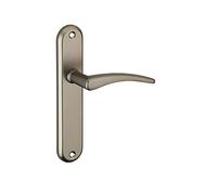 THIRARD - Ensemble de Poignées pour Porte Intérieure Vesta - Aluminium - Finition Nickelé Satiné - Usage Sans Trou - Carré 7 mm - Entr'Axes 165 mm - Gris