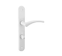 THIRARD - Ensemble de Poignées pour Salle de Bain et Toilette Hebe - Acier Embouti - Usage Pratique - Fermeture à Condamnation - Carré 7 mm - Entr'Axes 195 mm - Finition Laqué Blanc