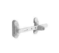 Entrebailleur à clé pour fenêtre 1 à 2 vantaux, 158mm, laqué blanc, 2 clés - THIRARD