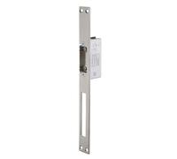 THIRARD - Gâche Électrique Encastrable à Rupture - Réversible - 12 V - Inox - Corps Alliage - Têtière Inox - Double Empennage - Résistance à L'Effraction 300daN - Gris