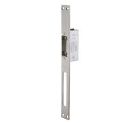 THIRARD - Gâche Électrique Encastrable à Rupture - Réversible - 12 V - Inox - Corps Alliage - Têtière Inox - Double Empennage - Résistance à L'Effraction 300daN - Gris