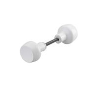 THIRARD Horga Paire de Boutons de Porte Zamak Carré 6 mm Blanc | Fixe pour serrure en applique horizontale, 1 portée, garantie 5 ans