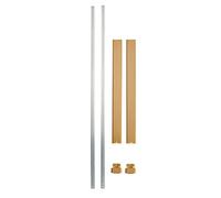 THIRARD - Kit Tringle Plate Compatible Targa - H. 3m - Boîtier Acier - Mécanisme Haute Sûreté - Protection Perçage - Porte de 1,65 à 2,25 m - 4 Clés Ergonomiques - Serrures Appliques