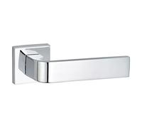 THIRARD Monza Paire de Béquilles sur Rosace Sans Trou Chromé Brillant | Carré 7 mm, vis invisibles, garantie 5 ans