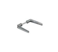THIRARD Paire de Béquilles de Porte Zamak Carré 6 mm | Fourreau adaptateur 7 mm, garantie 2 ans