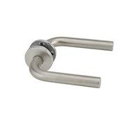 THIRARD - Paire de Béquilles pour Porte - Carré 7 x 110 mm - Aspect Inox - Design Ergonomique - Vis Invisibles - Matériau de Haute Qualité - Adaptabilité - Polyvalence