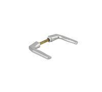 THIRARD Paire de Béquilles pour Porte, Carré 8 mm, Argent, Aluminium, Conçue pour Portes d'entrée Jusqu'à 70 mm d'épaisseur, Serrure, Finition Argent Anodisé, Installation Facile