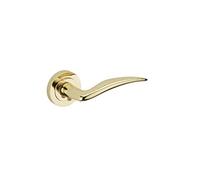 THIRARD - Paire de Béquilles pour Porte Intérieure - Carré 7 mm - Ressort de Rappel - Poignée Double - Installation Facile - Finition Laitonnée Élégante - Jaune/Doré