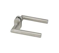 THIRARD - Paire de Béquilles pour Porte - Rosace - Carré 7 x 110 mm - Aspect Inox - Type de Poignée Béquilles - Usage Porte Intérieure - Finition Gris - Installation Facile