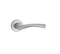 THIRARD Paire de Béquilles sur Rosace Sans Trou Ressort de Rappel Argent | Aluminium, carré 7 mm, vis invisibles, garantie 5 ans