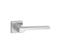 Paire de béquilles Ginevra pour porte, carré 7mm, chromé satiné - THIRARD