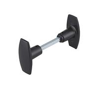 THIRARD Paire de Boutons de Porte Zamak Carré 6x110 mm Noir | Fixe pour serrure en applique horizontale, 1 portée, garantie 2 ans