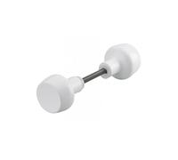 THIRARD - Paire de boutons Horga pour porte, carré 6mm, 1 portée, blanc - THIRARD