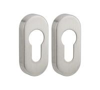 THIRARD Paire de Rosaces de Porte Trou de Cylindre Inox | Vis invisibles, garantie 10 ans