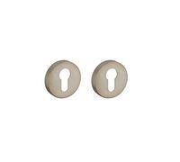 THIRARD Paire de Rosaces de Porte Trou de Cylindre Inox | Vis invisibles, garantie 2 ans