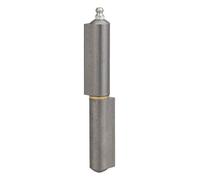 THIRARD - Paumelle de Porte d'Entrée et d'Intérieur à Souder - Acier Zingué - Butée à Billes - Facile à Installer - Fixation avec Trous - Usage Pratique - Design Élégant - H.140 mm - Gris