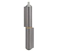 THIRARD - Paumelle de Porte d'Entrée et d'Intérieur à Souder - Acier Zingué - Butée à Billes - Facile à Installer - Fixation avec Trous - Usage Pratique - Design Élégant - H.140 mm - Gris