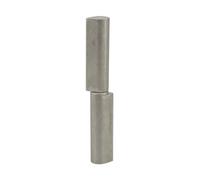 THIRARD - Paumelle de Porte d'Entrée et d'Intérieur à Souder - Inox - Gris | Acier Zingué, Bague Laiton, Installation Facile, Fixation 3-4 Trous, 20 x 25 x 160 mm