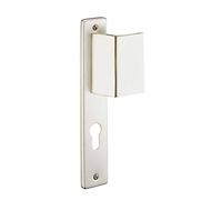 THIRARD Picardie Ensemble Poignées Porte Palière Cylindre Couleur Champagne | Sur plaque, aileron réversible, aluminium, entraxe 195 mm, carré 7 mm, garantie 5 ans