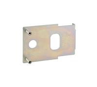 THIRARD Plaque de Fixation pour Serrure Horizontale, à Souder, Réversible | Acier cambré, saillie 5 mm, carré 7 mm, fixation par soudure, compatibilité portails et portes métalliques