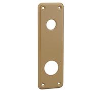THIRARD - Plaque de Propreté pour Poignée à Cylindre - Ø23 mm - Acier - Porte d'Entrée - Compatible Rosaces Cylindre - Design Élégant - Finition Bronze