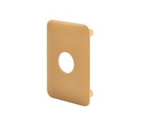 THIRARD Plaque de renfort pour verrou Emeraude, fixation par vis, bronze | Finition epoxy bronze, compatibilité verrou Emeraude, montage par vis, usage intérieur, renfort de fixation