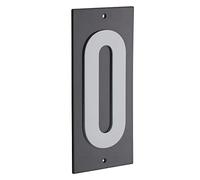 THIRARD - Plaque de Signalisation - Marquage Blanc sur Fond Noir - Panneau à Visser - Idéal pour Intérieur et Extérieur - Résistant et Durable - 56 x 120 mm