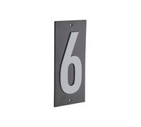 THIRARD - Plaque de Signalisation - Marquage Blanc sur Fond Noir - Panneau ABS à Visser - Intérieur et Extérieur - Résistante et Durable - 56 x 120 mm - Noir