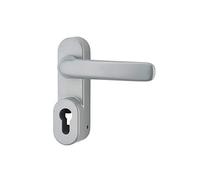 THIRARD - Poignée de Manœuvre Extérieure - Type Trou de Cylindre - Carré 8 mm - Pour Porte de Secours - Finition Laqué Gris - Usage Sécurisé - Sans Cylindre - Gris
