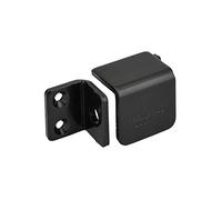 THIRARD - Porte-Cadenas Renforcé à Recouvrement - Droit - Acier Cémenté - Protection pour Fermeture - Système de Verrouillage Efficace - Pour Portes Coulissantes - Noir