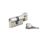 THIRARD, SA, Cylindre de serrure à bouton, 30B x 30 mm, Nickel, 3 clés | Protection anti-arrachement, finition nickelée, mécanisme à goupilles, compatible portes intérieures et extérieures