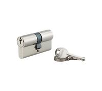 THIRARD, SA, Cylindre de serrure double entrée, 30 x 45 mm, Nickel, 3 clés | Protection anti-arrachement, finition nickelée, mécanisme à goupilles, compatible portes intérieures et extérieures