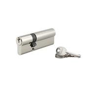 Cylindre profilé série éco nickelé double 30 x 60mm - 3 clés - Européen - Finition
