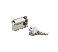 THIRARD, SA, Demi-cylindre de serrure, 40 x 10 mm, Argent, 3 clés | Protection anti-arrachement, finition nickelée, mécanisme à goupilles, compatible portes intérieures et extérieures