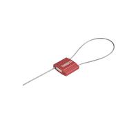 THIRARD - Scellé Métallique - Aluminium - Câble Acier Zingué - Fermeture Sécurisée - ISO 17712/2013-1.5 x 240 mm - Sachet de 25 Pièces - Personnalisation Disponible