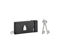 Serrure horizontale époxy noir 4 gorges 140x82 mm THIRARD à tirage - Droite - 000112