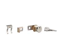 THIRARD Serrure Batteuse Filetée et Clipsable pour Boîte aux Lettres, Gris | Épaisseur Maxi 23 mm, 2 Clés, Laiton, Finition Chromée, Garantie 5 Ans, Fabriqué en France