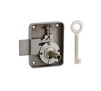 THIRARD - Serrure De Meuble Paris Pour Porte D'ameublement - Droite - Axe 35 Mm - 60 x 70 Mm - Gris - 1 offre Et Pêne Acier - Sécurité Pour Meubles
