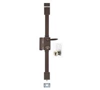 THIRARD - Serrure en Applique Beluga A2P* à Fouillot pour Entrée - Gauche - 3 Points - Porte de 1,65 à 2,25 m - Cylindre Transit2 30 x 65 mm - Axe 45 mm - Marron - 4 Clés Incluses