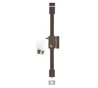 THIRARD - Serrure en Applique Beluga A2P* à Tirage pour Entrée - Droite - 3 Points - Porte de 1,65 à 2,25 m - Cylindre Transit2 30 x 65 mm - Pour Porte 45 mm Max - Marron - 4 Clés Incluses