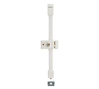 Serrure en applique Horga à fouillot pour porte d'entrée, droite, 3 pts, Transit2 Ø23mm, axe 55mm, blanc, 4 clés - THIRARD