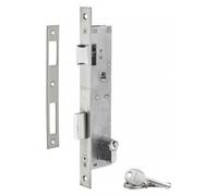 THIRARD - Serrure encastr. à cylindre pour menuiserie métallique, axe 24mm, L 39, bouts carrés, cylindre 30x30mm, inox, 3 clés