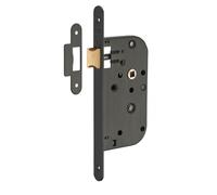 THIRARD - Serrure encastrable pour porte intérieure, axe 50mm, bouts ronds, epoxy noir - THIRARD