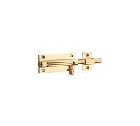 THIRARD - Targette En Laiton - Pêne Ø 8 mm - Corps Étiré - Gâche - Bouton Décolleté - Système de Fermeture Simple - 70 x 30 mm - Jaune/Doré