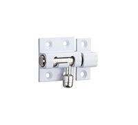 THIRARD - Targette, laiton poli blanc, pêne Ø 8mm, 30x30mm