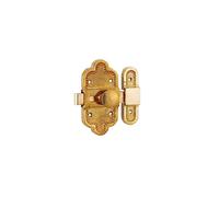 THIRARD Targette Zinc Patiné LOUIS XIV | targette de porte, zinc, finition patiné, meuble, doré, montage en applique, pose réversible