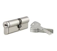 THIRARD Transit 2 Cylindre de serrure double entrée, 35 x 45 mm, Nickel | Protection anti-arrachement, anti-perçage, anti-crochetage, finition nickelée, livré avec 5 clés, usage résidentiel